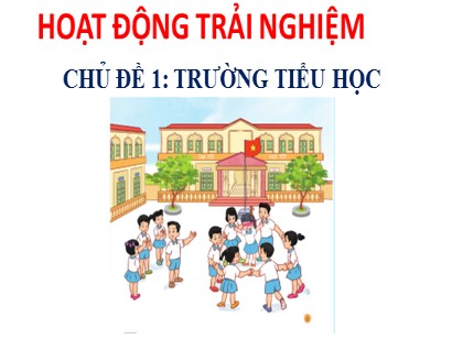 Bài giảng Hoạt động trải nghiệm 1 (Cánh diều) - Chủ đề 1: Trường tiểu học - Bài: Giới thiệu và Làm quen