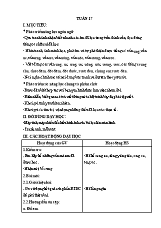 Giáo án Buổi 2 môn Tiếng Việt Lớp 2 (Cánh diều) - Tuần 17