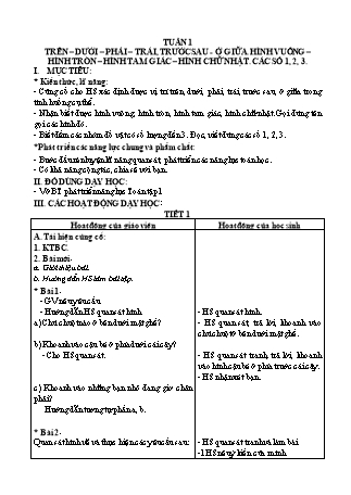 Giáo án Buổi 2 môn Tiếng Việt Lớp 2 (Cánh diều) - Tuần 1