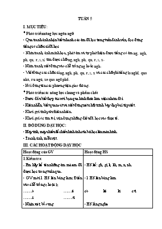 Giáo án Buổi 2 môn Tiếng Việt Lớp 2 (Cánh diều) - Tuần 5