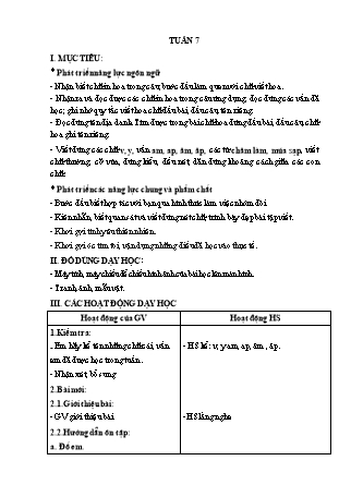 Giáo án Buổi 2 môn Tiếng Việt Lớp 2 (Cánh diều) - Tuần 7