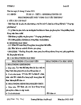 Giáo án điện tử Lớp 2 (Cánh diều) - Tuần 15 - Năm học 2021-2022 - Phan Thị Thuý