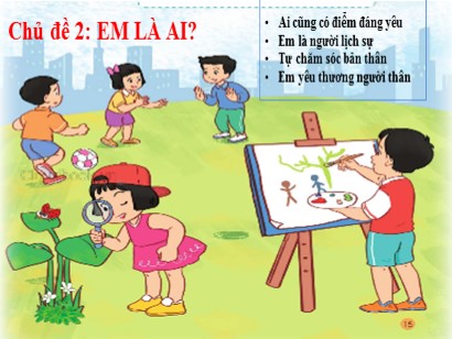 Bài giảng Hoạt động trải nghiệm 1 (Cánh diều) - Chủ đề 2: Em là ai? - Bài 8: Em yêu thương người thân