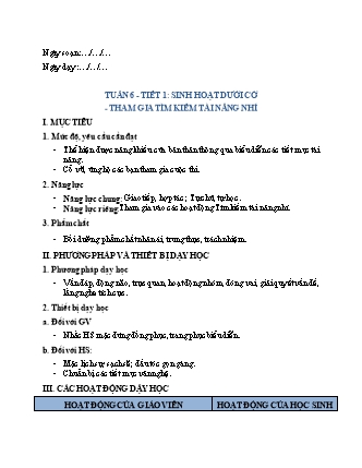 Giáo án Hoạt động trải nghiệm 2 (Cánh diều) - Chủ đề 2: Em là ai? - Tuần 6