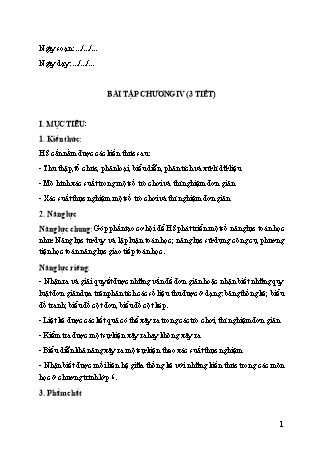 Giáo án Toán học 6 (Cánh diều) - Chương IV: Một số yếu tố thống kê và xác suất - Bài tập cuối chương IV