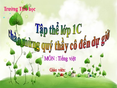 Bài giảng Tiếng Việt 1 (Cánh diều) - Tuần 3 - Bài 12: g-h (Tiết 1)