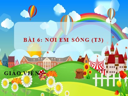 Bài giảng Tự nhiên và Xã hội 1 (Cánh diều) - Chủ đề 3 - Bài 6: Nơi em sống (Tiết 3)