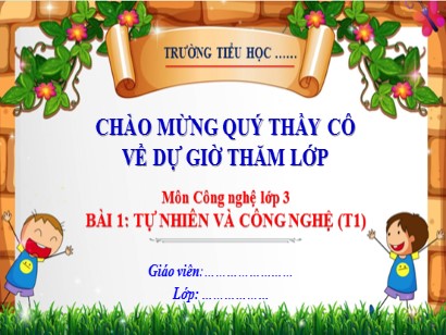 Bài giảng Công nghệ 3 (Cánh diều) - Bài 5: Sử dụng máy thu hình (Tiết 1)