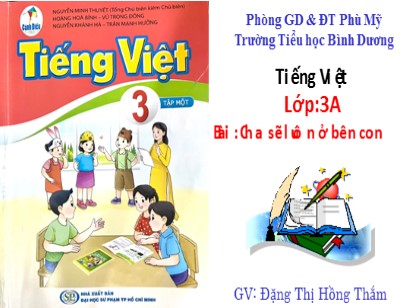 Bài giảng Tiếng Việt 3 (Cánh diều) - Bài: Cha sẽ luôn ở bên con - Đặng Thị Hồng Thắm