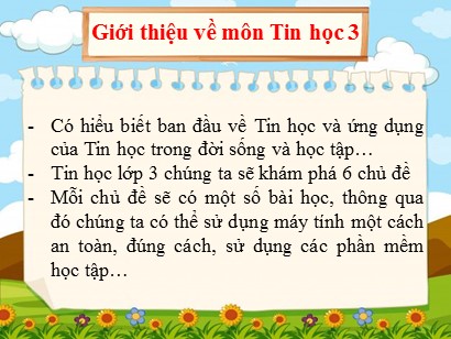 Bài giảng Tin học 3 (Cánh diều) - Chủ đề A: Máy tính và em - Bài 1: Các thành phần của máy tính