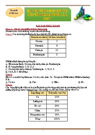 Giáo án ôn tập Toán 8 (Cánh diều) - Chương 6, Bài tập tổng hợp một số yếu tố thống kê và xác suất