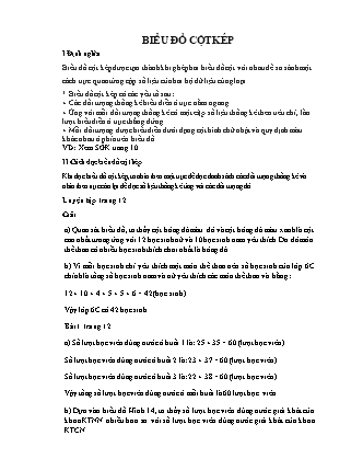 Giáo án Toán 6 (Cánh diều) - Chương 4: Một số yếu tố thống kê và xác suất - Bài 2: Biểu đồ cột kép