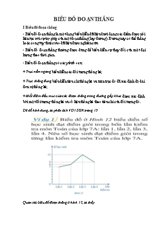 Giáo án Toán 7 (Cánh diều) - Chương 5: Một số yếu tố thống kê và xác suất - Bài 3: Biểu đồ đoạn thẳng